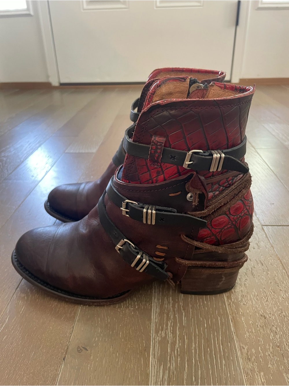 Freebird by Steven CRUE Leather Lace-Up Ankle Boots - Picture 5 of 11